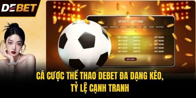 Cá cược thể thao Debet đa dạng kèo, tỷ lệ cạnh tranh